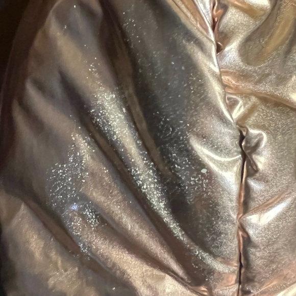 Girls metallic puffer jacket coat Body Glove size 2T pink black silver - Picture 3 of 10